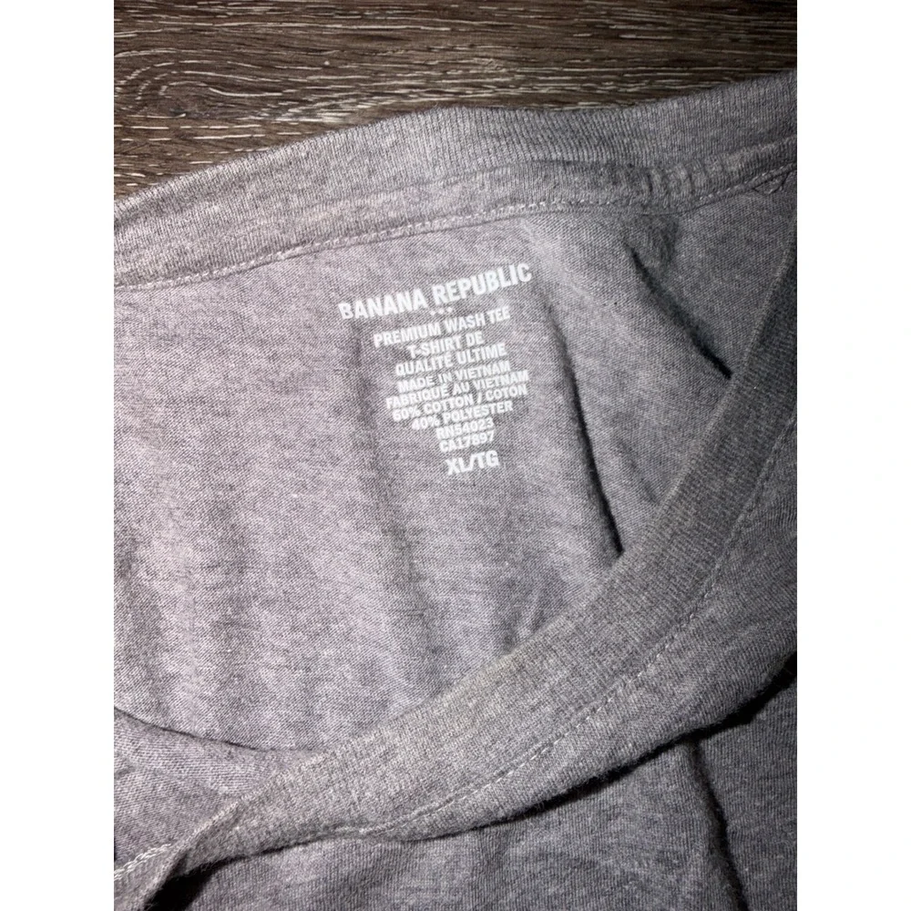 Banana Republic Mens Premium Wash‎ T-Shirt Bundle Grey Burgundy XL Tee